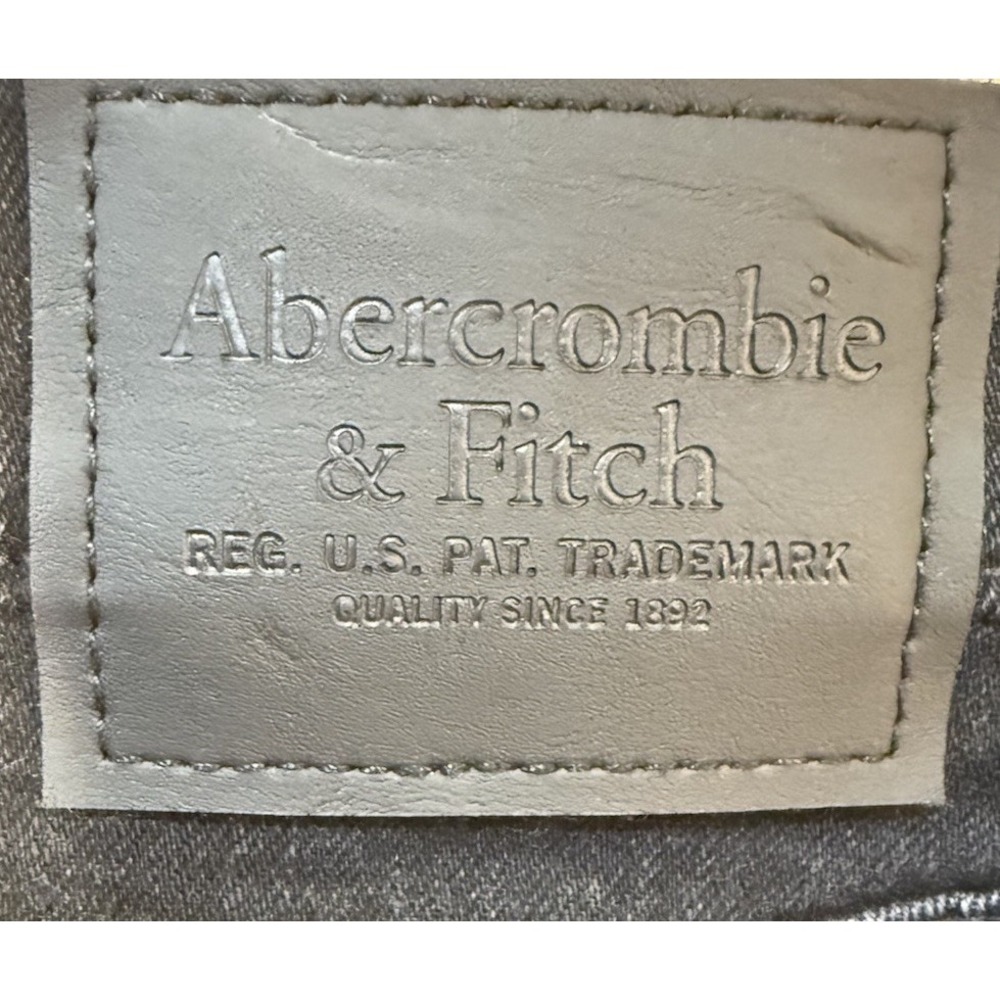 Abercrombie & Fitch AandE Vintage Stretch Straight Mens Black Denim 32x32 EUC - Picture 4 of 5